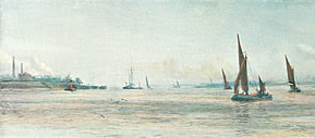 'Chatham Reach' by W.L. Wyllie