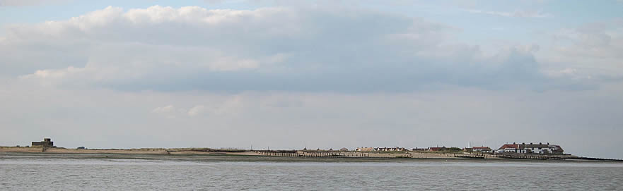 the mouth of The Swale at Shell Ness