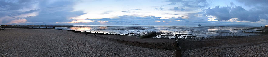Whitstable beach panorama