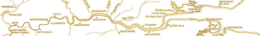 map of the River Thames